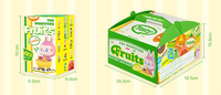 Authentieke POOPMART MONSTERS Fruit Series LABUBU PVC handgemaakte blind box pop Fruit Series LABUBU handgemaakte blind box pop