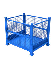 Chariot de manutention pliable sur mesure, chariot mobile robuste pour le tri express des marchandises, équipement de stockage logistique à grille