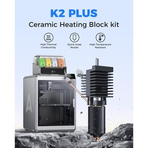 Kit de bloc chauffant en céramique Creality K2 Plus, accessoire d'imprimante 3D résistant aux hautes températures, en métal, Chine - Product Image 2