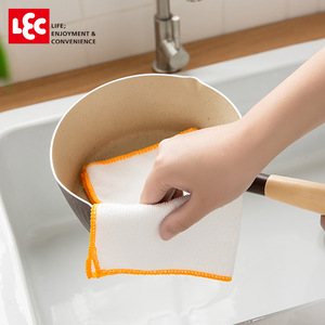 Chiffon de cuisine absorbant japonais LEC 28x28cm, lot de 5, sans peluches, résistant à l'eau - Product Image 3