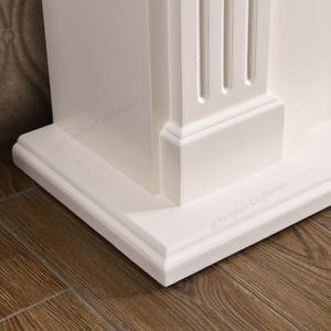 थोक आधुनिक सफेद सजावट वास्तविक लौ फ्रीस्टैंडिंग faux फायरप्लेस सजावटी इलेक्ट्रिक फायरप्लेस मैटल - Product Image 5