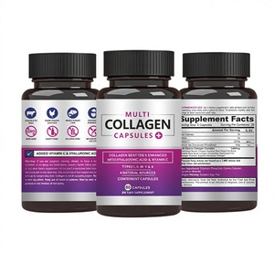 Cápsulas de Colágeno Complejo OEM con Ácido Hialurónico y <span class=keywords><strong>Vitamina</strong></span> C para la Elasticidad de la Piel, Movilidad de las Articulaciones, Salud del Cabello, Uñas y Huesos - Product Image 1