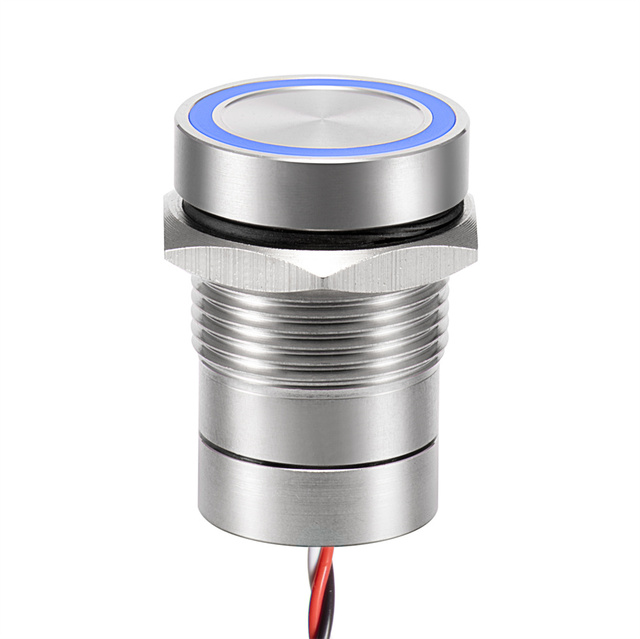 16mm 19mm 22mm 30mm Piezo Switch Self Locking Push Button Switch 12V 24V Waterproof IP67