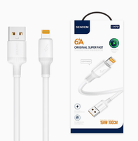 Câble de données pour téléphone 1M/2M, nouveau, 150W, avec transfert de données, compatible avec iOS et Android, type-C, câble de charge rapide 6A