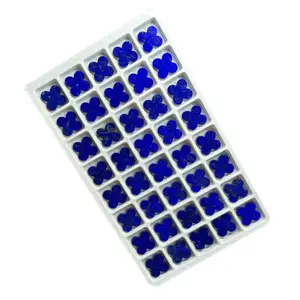 Großhandel natürliche blaue vier blättrige Lapislazuli Klee Blume Edelstein