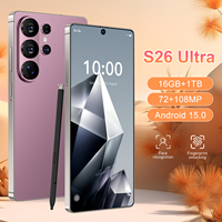 Teléfono Inteligente Android 15, 16GB+1TB, Desbloqueado, Procesador Deca Core, Red 5G, Pantalla Completa de 7.3 Pulgadas, para S26Ultra