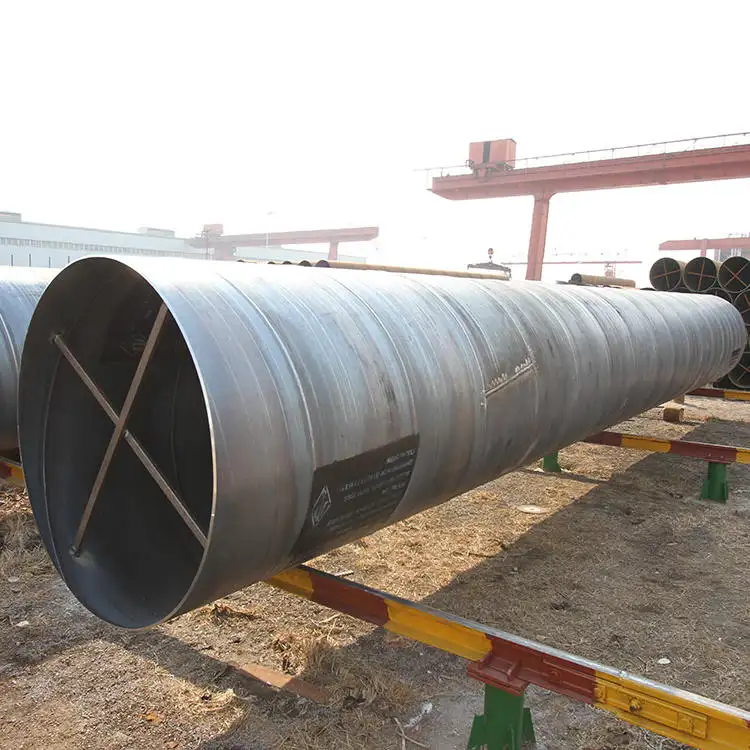 ASTM a252 ssaw spiral welded steel pipe API 5L x42 x46 x52 x56 x60 helical weld ms carbon steel pipe piling