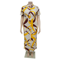 En stock Robe longue pour femmes grandes tailles Vente en gros Robe décontractée pour femmes grandes tailles