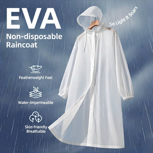Eva Waterproof Disposable Comfortable Fashion Adult Long One Piece Portable Outdoor Travel <b>Raincoat</b> Dropshipping - Product Image 2