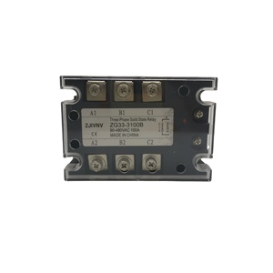 Ba giai đoạn chuyển tiếp trạng thái rắn giá hấp dẫn 12V 24V DC-AC 100A 3P SSR 100da DC-AC <span class=keywords><strong>ZG33</strong></span>-3100B - Product Image 1