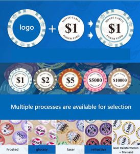 Fichas de Póker Personalizadas de 14g en Oferta, con Varios Diseños y Colores, Juego de Fichas de Póker de Arcilla Premium de Dos Tonos, Venta al Por Mayor - Product Image 4