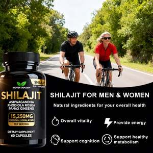 Suplemento Nutricional 8 en 1 de Rhodiola Rosea, Ginseng, Ashwagandha, Cápsulas de Shilajit Puro - Product Image 4