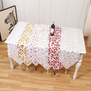 Christmas home decor table runners, <b>tablecloths</b>, Christmas ornaments, gold-stamped table runners, hotel and shopping mall - Product Image 3