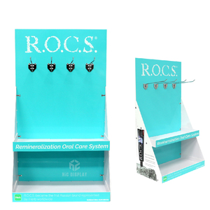 零售商店促销定制环保电动牙刷和牙膏展示架纸板落地架 - Product Image 2