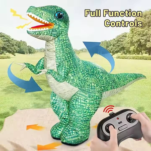 Regalos: Figura de Dinosaurio Gigante Inflable de 90 cm de Altura, Juguete RC Eléctrico Interactivo de Criatura Prehistórica, T-Rex de Aventura - Product Image 4