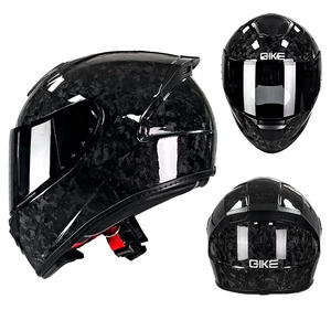 Dot sợi carbon trọng lượng nhẹ đuôi lớn cfrp full mặt Mũ bảo hiểm Motocross ATV Xe máy Mũ bảo hiểm với ống kính đôi - Product Image 4