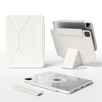 Design surélevé Rotation 360 ° Coque arrière détachable pour iPad Air 11 M2 2024 Coque pour iPad Air 5 10.9