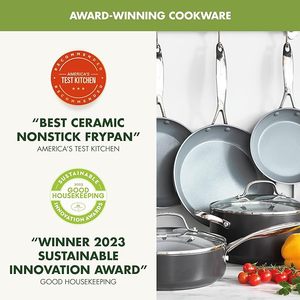 Geling Chinese Factory Gray Nonstick <strong>Induction</strong> Kitchen <strong>Frying</strong> <strong>Pan</strong> Sets Wholesale Ceramic Stainless Steel Cookware Sets with Lids - Product Image 2