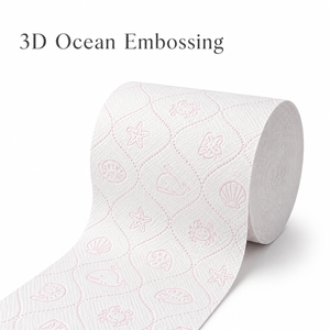 Soft Virgin Wood Pulp Washable Disposable Eco-Friendly <b>Toilet</b> Tissue Standard Roll <b>Pink</b> Patterned Surface - Product Image 4