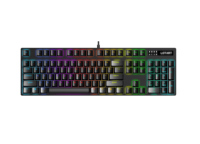 Mouse Gaming Kombo dengan kabel, ukuran penuh, 104 tombol, Keyboard Mekanikal PC atau gamer
