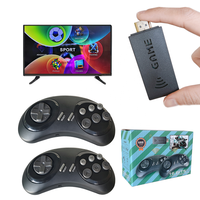 Console de jeu portable HD TV avec manette sans fil 2.4G, 688 jeux rétro, résolution 4K, prend en charge le téléchargement et le sauvegarde des progrès de jeu