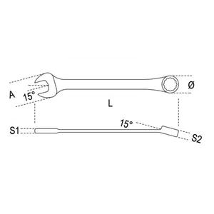 BETA - 001420008 Reversible ratcheting combination <b>wrenches</b> (multi-pack) - EAN 8014230362113 <b>WRENCHES</b> RATCHET <b>WRENCHES</b> - Product Image 5
