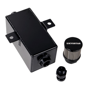 KYOSTAR evrensel 10AN alüminyum 1L yağ toplama <span class=keywords><strong>tank</strong></span>ı şaşkın 12AN filtre - Product Image 1