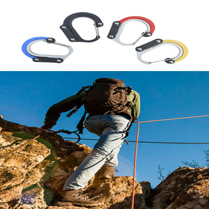 Autonomy Aluminum Alloy D-Type Carabiners 20kg Load Quick-Release Hooks For Outdoor Camping Hiking <b>Backpacking</b> Travel Gym - Product Image 2