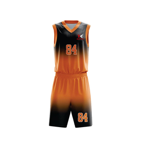 Tenue d'entraînement d'équipe 100% polyester, personnalisable, uniforme de basket-ball unisexe pour adultes, respirant, léger, uniforme de basket-ball imprimé - Product Image 3