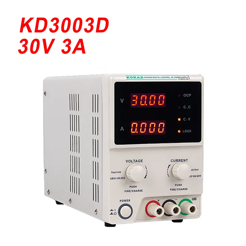 Bykcoréens — KD3003D station d'alimentation de réparation de téléphones portables, dispositif numérique réglable 30V, 3A, alimentation électrique Variable DC