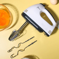 Mélangeur à main de cuisine portable à 7 vitesses avec crochet à pâte Batteur électrique domestique pour la cuisson des gâteaux et des aliments