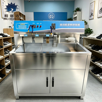 Machine à laver les chaussures sans chauffage, haute efficacité, circulation d'eau, machine de nettoyage d'entrée de gamme pour séchage de baskets