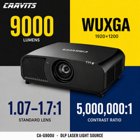 Projecteur laser DLP WUXGA CAAVITS 9000 lumens pour églises, auditoriums, projecteurs en gros CA-G900U