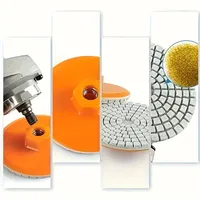 Disque de ponçage monobloc pour carrelage, disque de polissage à sec pour meuleuse d'angle, disque de ponçage pour pierre, marbre, pierre anglaise, pour le ponçage des bords et des chanfreins