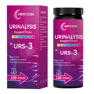 Bandelettes de test <span class=keywords><strong>urinaire</strong></span> pour analyse d'urine, 3 paramètres : Glucose, pH, Protéines - Product Image 2