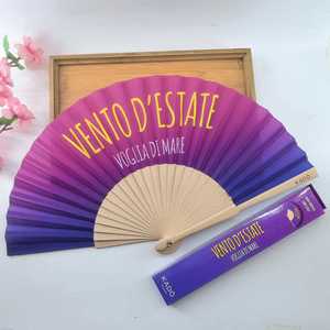 Wedding Decorative Spanish Wooden Fan Carved White Wood Folding Hand Fan with Folk Art Pattern for Souvenir and Business <b>Gifts</b> - Product Image 3