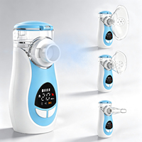 Nébuliseur numérique portable électrique certifié CE, inhalateur manuel avec batterie intégrée et plaque filtrante remplaçable pour enfants