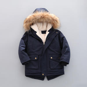 <span class=keywords><strong>Parka</strong></span> imperméable pour garçons et filles, veste d'hiver rembourrée en coton, capuche zippée, rembourrage en velours, grande taille, motif de dessin animé pour enfants - Product Image 5