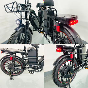 Fabricant OEM Fournisseur de Vélo Cargo Électrique 48V65AH Double Batterie Frein à Disque Hydraulique Suspension Intégrale Vélo Électrique pour Livraison Urbaine - Product Image 4