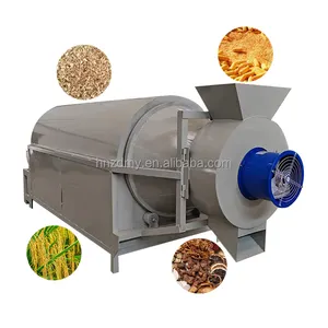 Zhengda Wheat Wash Dry Dehydrator Machine And Grain Rotary Potato Drum Wood Fast Malt Grain Corn Dryer