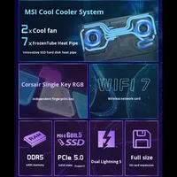 Msi Titan 18Pro Gaming Notebook Ryzen R9-9955Hx3D Full Blood RTX5090 Graphics Card 18inch E-Sports Laptop