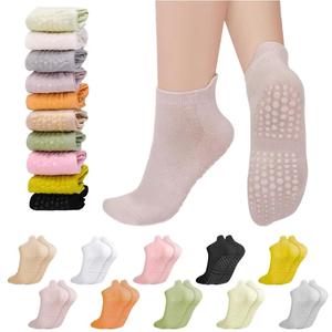 High Quality Custom Logo Women's Yoga Pilates Grip <b>Socks</b> Non Slip Anti Slip Gym Yoga <b>Socks</b> Wholesale - Product Image 1