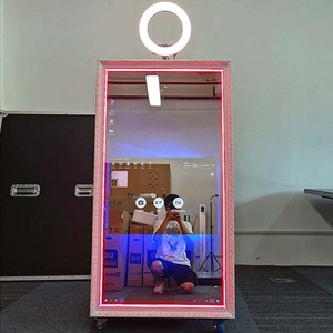Cabina de Fotos Mágica 2026 Infinity Self Air Video Studio Box con Fondo Ovalado, Cámara, Impresora y Espejo para Selfies - Product Image 1