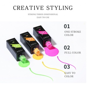 JTING Set de 12 Colores de Gel para Decoración de Uñas, Esmalte de Gel para Pintar con Pincel, 12ml, con Pincel para Gel, Personaliza con tu Propia Marca OEM - Product Image 3