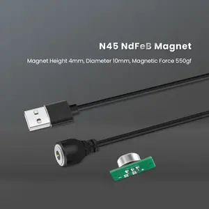 Shenzhen seperti dpt dipakai 2 Pin Usb magnetik Pogo Pin konektor kabel Charger