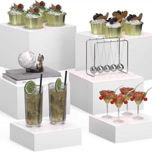 Các đơn vị hiển thị <span class=keywords><strong>acrylic</strong></span> bền với cấu trúc chắc chắn để sắp xếp tiệc tự chọn của khách sạn và ủng hộ bữa tiệc - Product Image 3