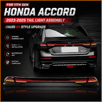 Feu arrière LED CREULI pour Honda Accord 11e génération 2023-2026, barre lumineuse traversante, Plug and Play