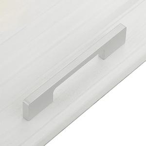 Long Matte Black Aluminum Alloy Pulls Dresser Drawer Profile Handle Kitchen Cabinet Wardrobe <strong>Door</strong> Handles for Furniture - Product Image 4