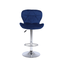 Tabourets de bar modernes en tissu pour la maison, les bars et les hôtels, chaises de salle à manger pour la cuisine