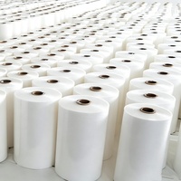 Film rétractable PE de qualité alimentaire industrielle, résistant à l'humidité, dimensions personnalisables pour l'emballage de palettes, couvre les machines, les sodas/les bières